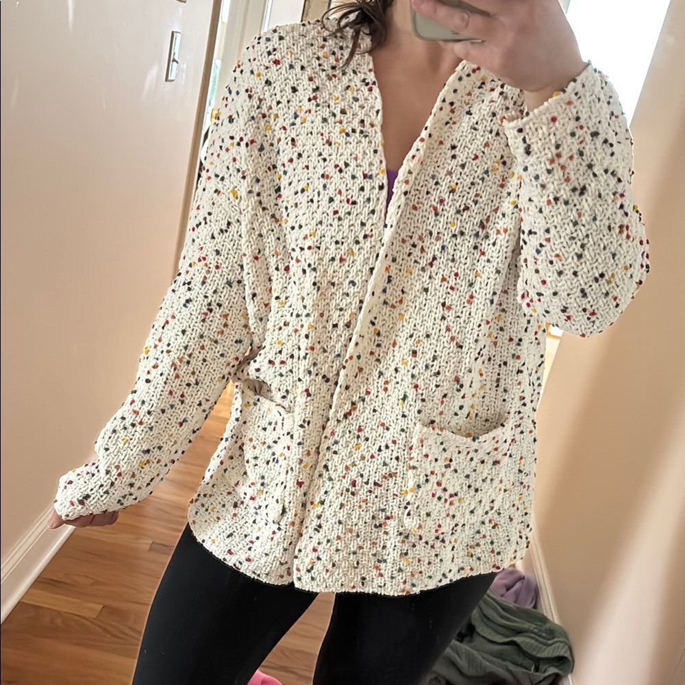 Women's Speckled Knit Cardigan
